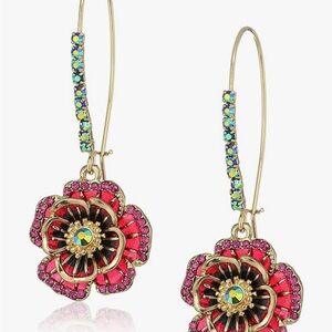 Betsey Johnson Rose Dangle Earring Color